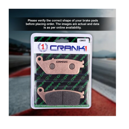 Crank1 Fully Sintered H2 Series Brake Pads for Triumph Street Triple 675 (2013-2016)