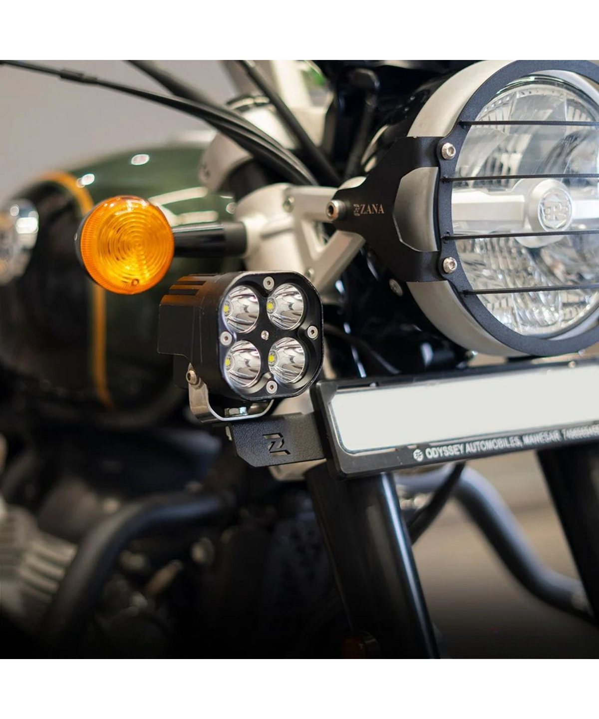 Zana Royal Enfield Super Meteor 650 / Shotgun650 Aluminum Mirror Extender - Black - ZI-8339 - Zana