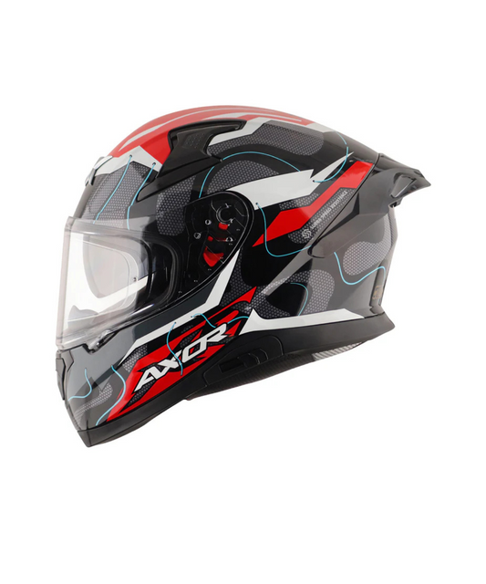 Axor Apex Dynamo Helmet - Gloss Black Red