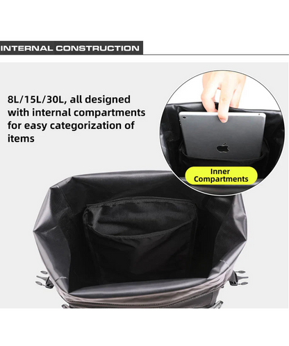 Rhinowalk Waterproof Tail Bag 30L - Black - MT2230