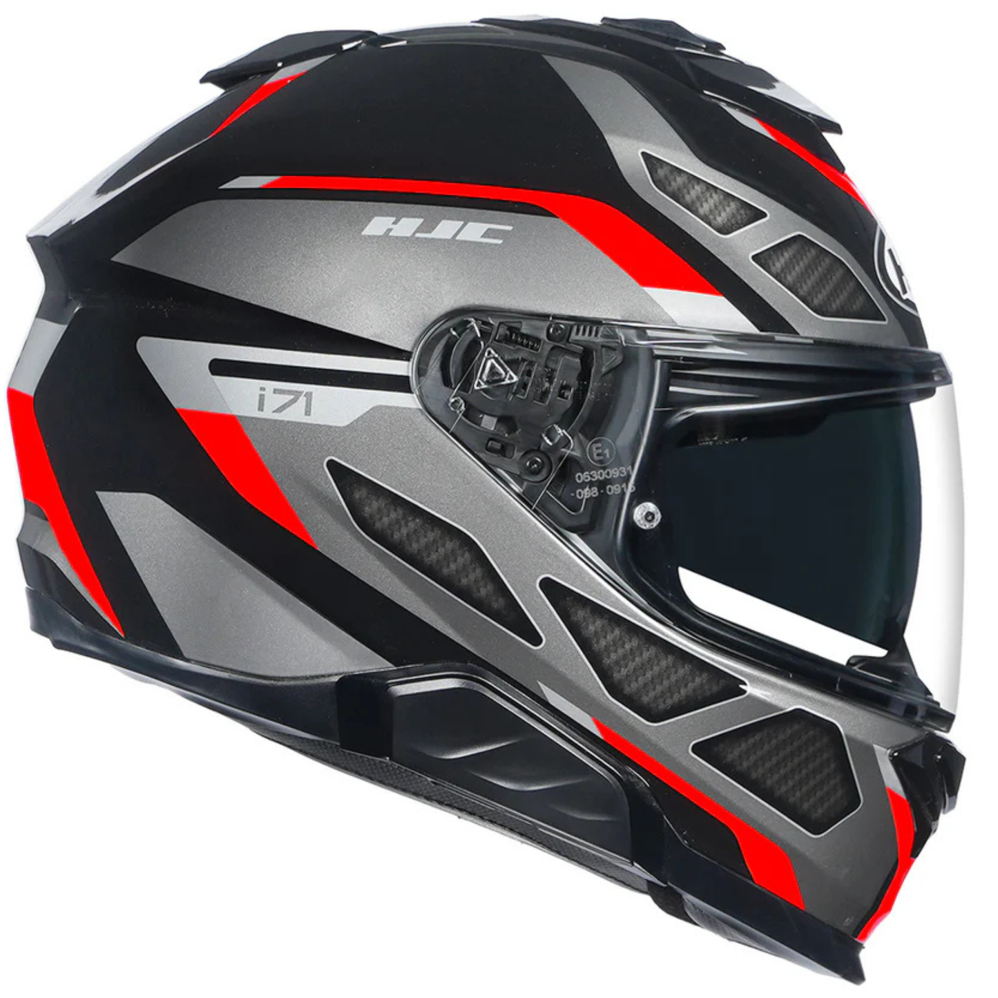 HJC I71 Zest MC1 Helmet - Black Red