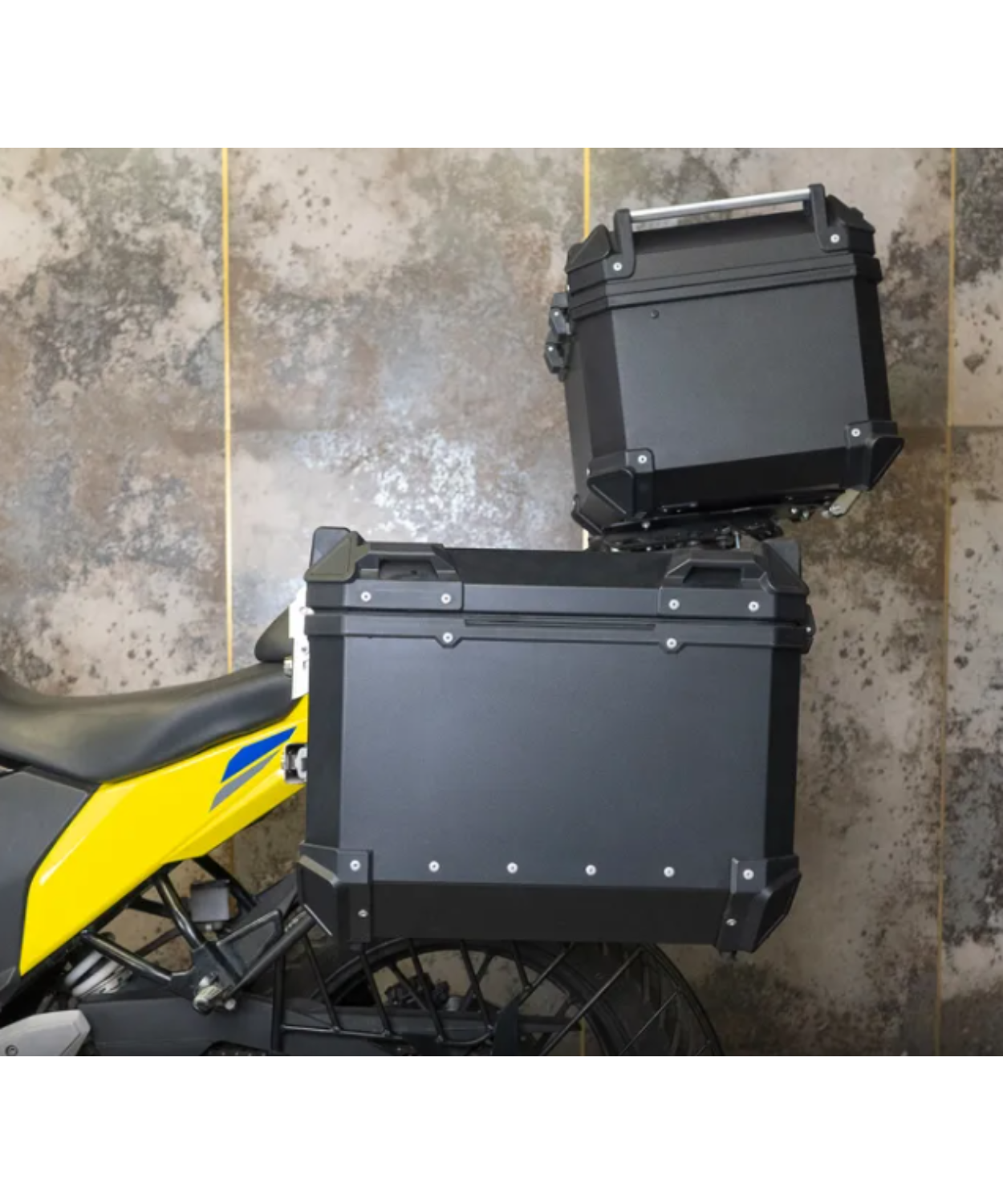 Zana Royal Enfield Himalayan 450 Aluminium Pannier 36L with Saddle Stay Frame - Black - ZI-8439-LB