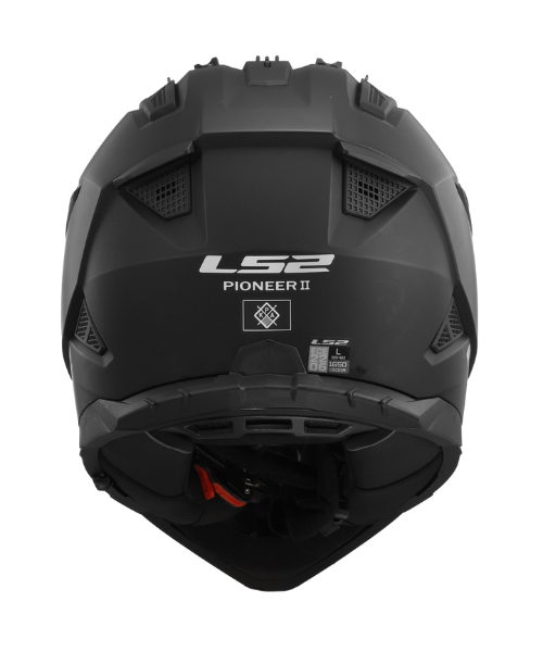 LS2 MX436 Pioneer II Dual Sport Helmet ECE 22.06 - Solid Matt Black