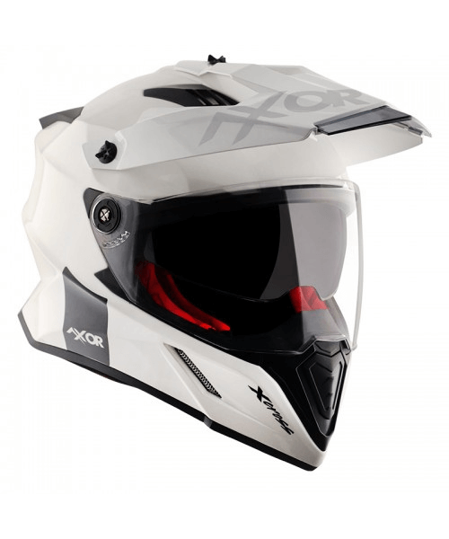 Axor X-Cross Dual Visor Sc Helmet - White Red