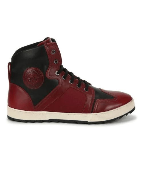 Royal Enfield Sonder Riding Boots - Red Black