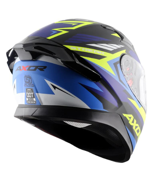 Axor Apex Streak Helmet - Dull Black Blue