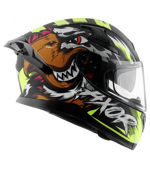 Axor Apex Falcon Helmet - Dull Black Neon Yellow