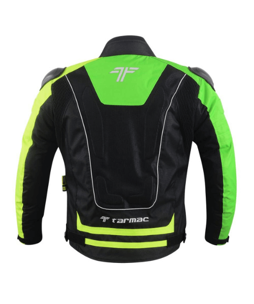 Tarmac One III Level 2 Riding Jacket - Black | Green | Fluorescent