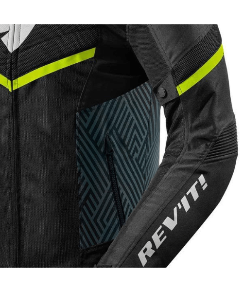 Rev’it! Arc Air Mesh Riding Jacket - Black Neon Yellow