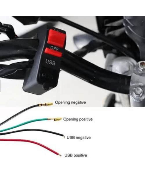 Aux Light switch with USB Charging