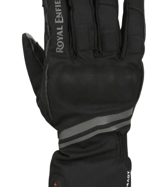 Royal Enfield Heated Riding Gloves - Black