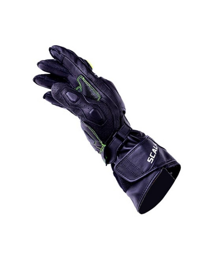 Scala Trekker Riding Gloves - Black Hi Viz