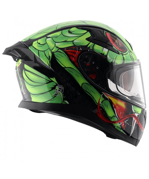 Axor Apex Venomous D/V Helmet - Black Neon Green