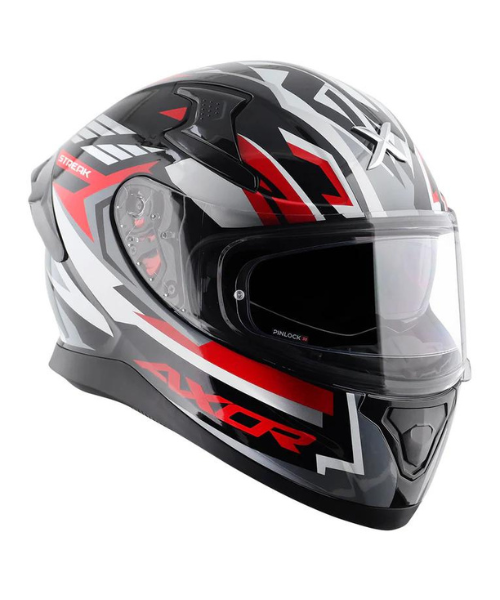 Axor Apex Streak Helmet - Gloss Black Red