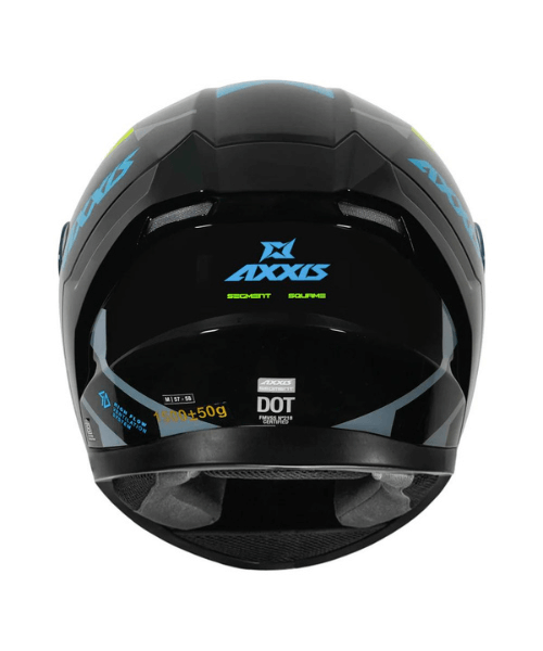 Axxis Segment Squame E7 Helmet - Gloss Fluo Blue