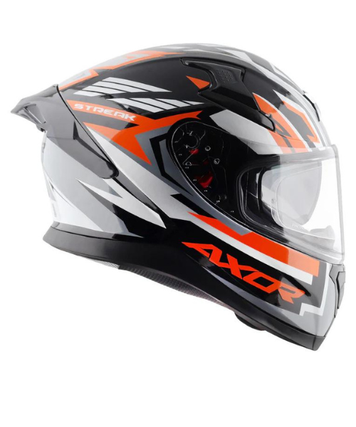 Axor Apex Streak Helmet - Gloss Black Orange