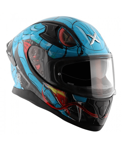 Axor Apex Venomous D/V Helmet - Black Neon Blue