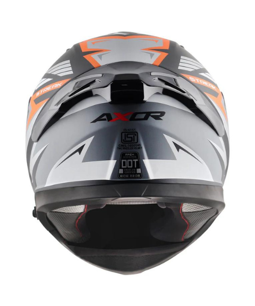 Axor Apex Streak Helmet - Dull Black Orange