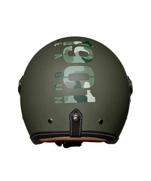 Royal Enfield Chopper MLG Camo Helmet - Battle Green