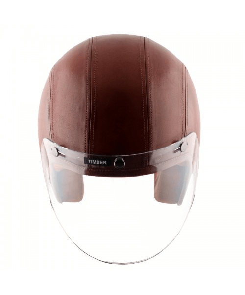 Axor Retro Jet Leather Timber Helmet - Coniac Light