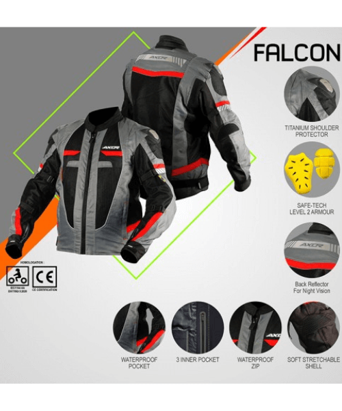 Axor Falcon Riding Jacket - Black Off White