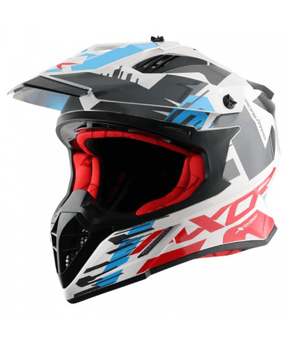 Axor X-CROSS X1 Off Road Helmet - White Red