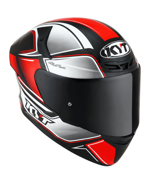 KYT TT-Course Tourist Helmet - Fluo Red