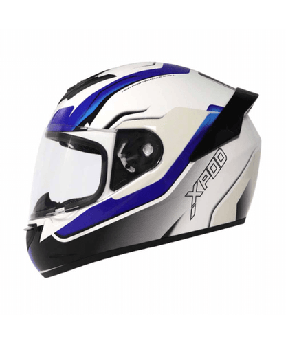 TVS Racing XPOD Helmet - Speedy White Blue