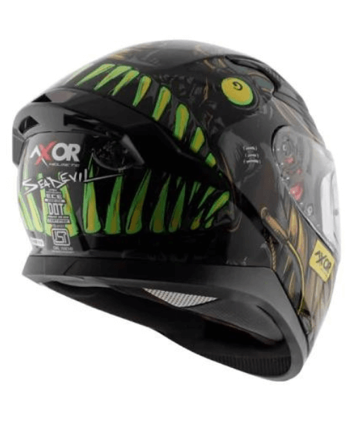 AXOR Apex Sea Devil Helmet - Gloss Black Gold