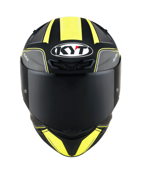 KYT TT-Course Tourist Helmet - Matt Yellow Fluo
