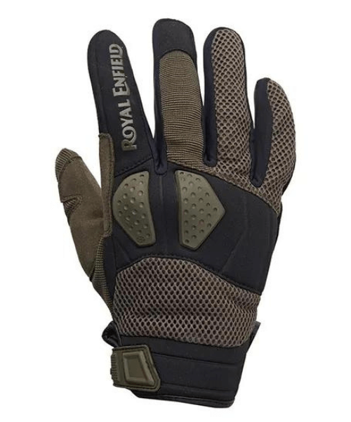 Royal Enfield Trailblazer Riding Gloves - Moss Green