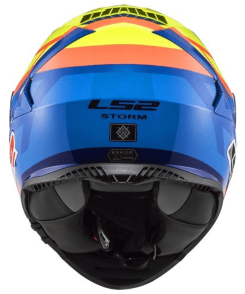 LS2 FF800 Storm II Salvador Replica Helmet - Blue Hi-Viz Yellow