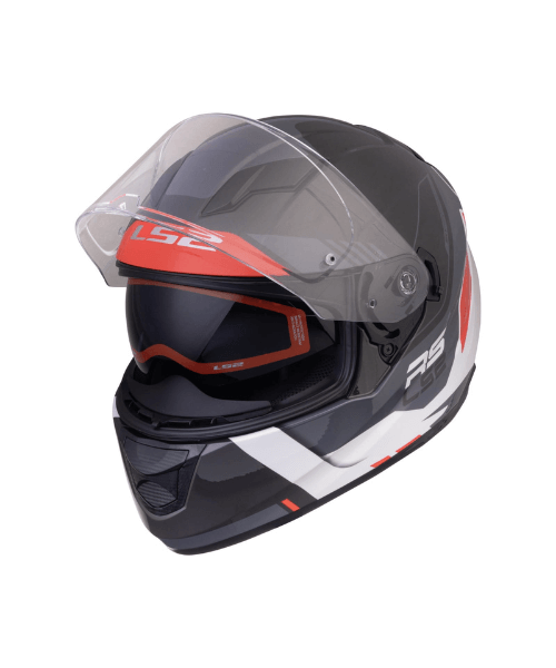 LS2 FF320 Stream Evo Xplorer With Pinlock Helmet - Gloss White Black