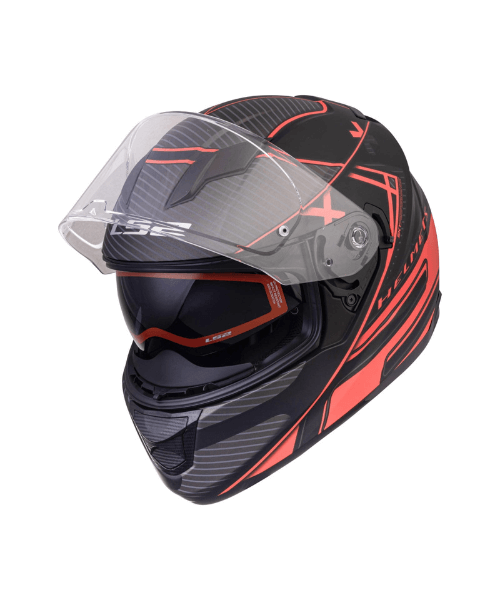 LS2 FF320 Stream Evo Level Helmet with Pinlock - Matt Black Red