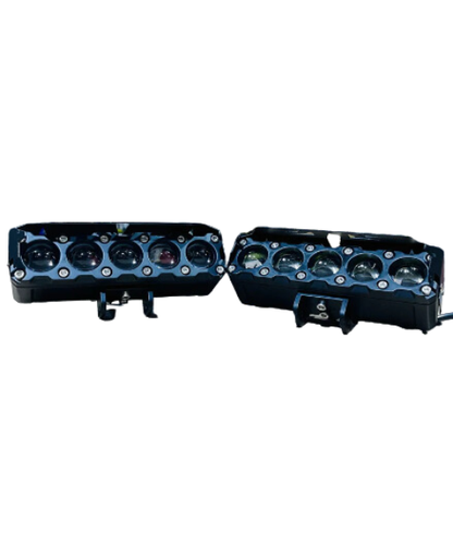 HJG 150W Mega Drive 5 Lens Dual Color Led Fog Lights - Pair