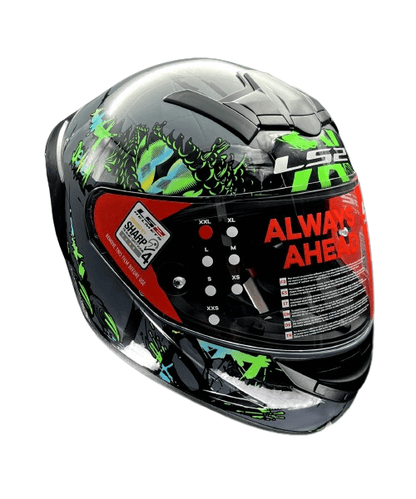 LS2 FF352 Rookie Demon Helmet - Dark Grey Green