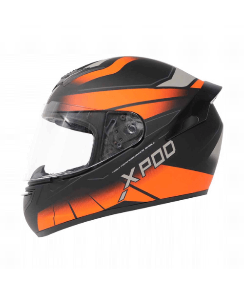 TVS XPOD Dual Tone Helmet - Orange Grey
