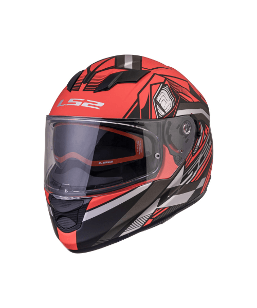 LS2 FF320 Stream Evo Reflex 7C With Pinlock Helmet - Gloss Red Black