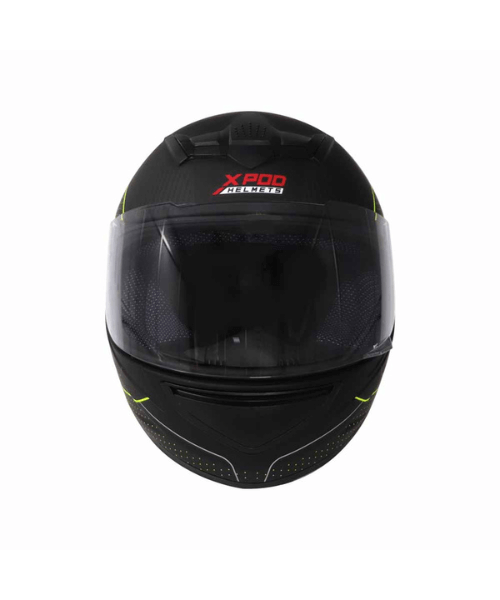 TVS Racing XPOD Blistering Helmet - Black Neon Line Helmet