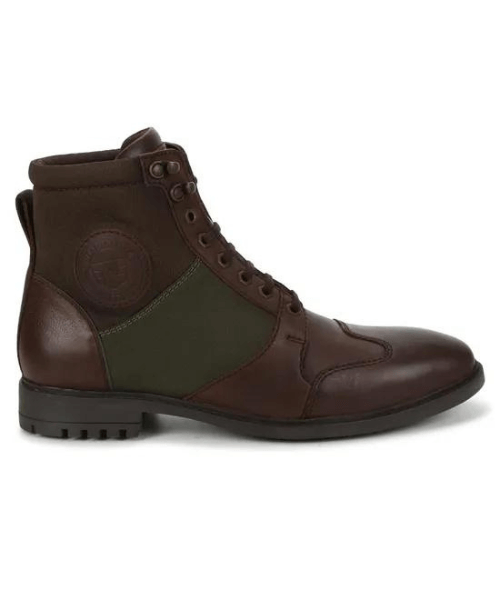 Royal Enfield Tribe Riding Boots - Brown Olive