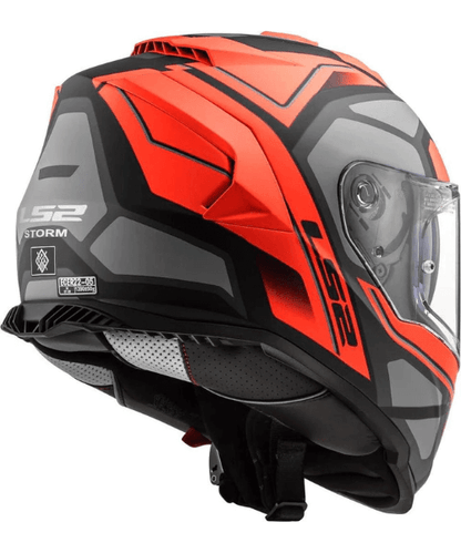 LS2 FF800 Storm II Faster Titanium Helmet - Matt Red