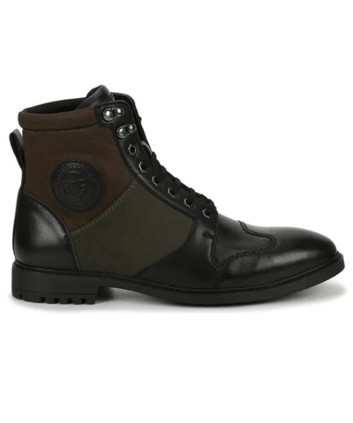 Royal Enfield Tribe Riding Boots - Black Olive Brown