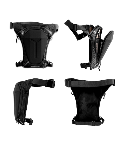 Carbonado Turtle Thigh Bag - Black Camo