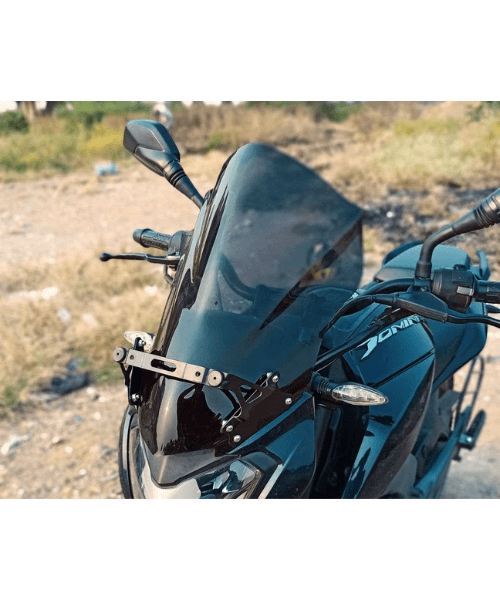 VisorBros Touring Windscreen for Bajaj Dominar - Dark Smoke