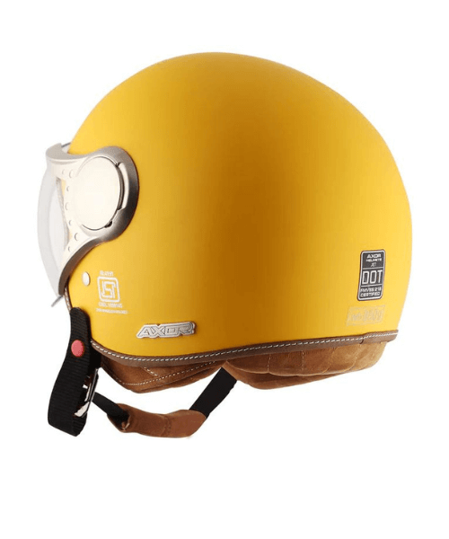 Axor Retro Jet West Helmet - Dull Mustard Yellow