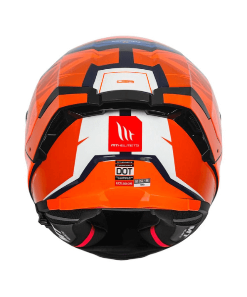 MT Thunder 4 Pental Helmet - Fluorescent Orange