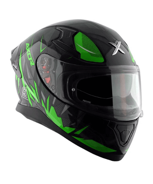 AXOR Apex Hunter D/V Helmet - Gloss Black Neon Green