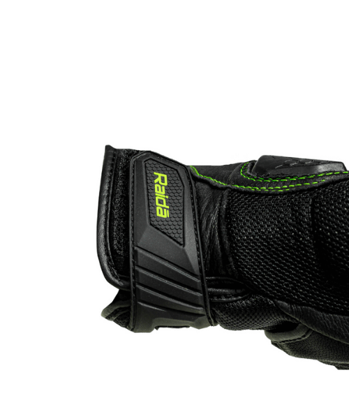 Raida AirWave Motorcycle Riding Gloves - Black Hi-Viz