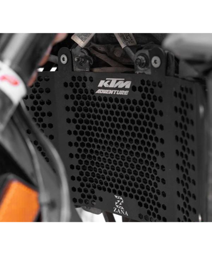 Zana Radiator Guard Texture Matt Black KTM ADV 250 / 390 / 390 X Aluminium - ZI-8052