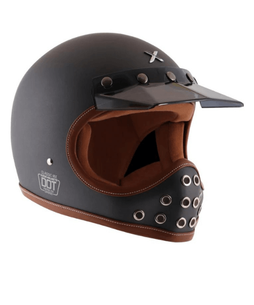 Axor Retro Moto-X Helmet - Dull Athena Grey